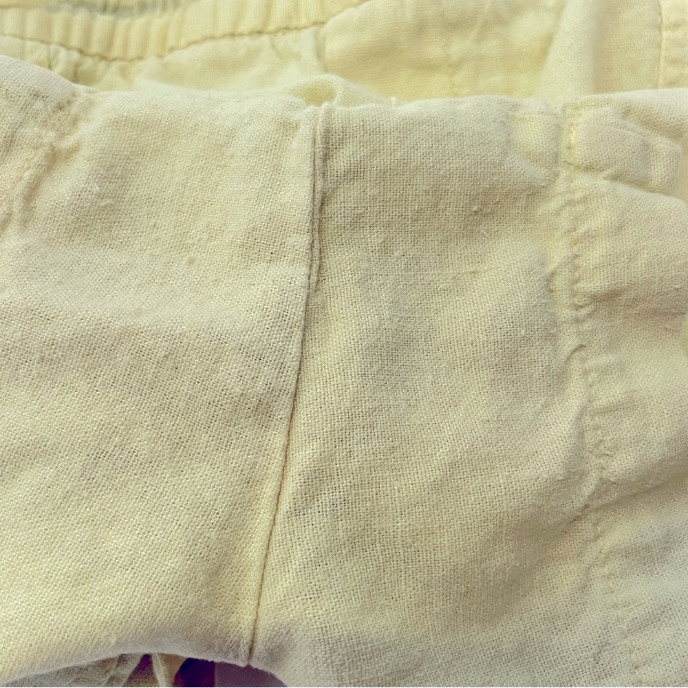 GAP Women's Linen Blend Shorts in Yellow Size Medium - Picture 5 of 9